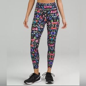 NWT LULULEMON Swift Speed HR Tight FLORAL LEGGINGS
